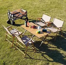 Розкладний стіл SpringFun S 60×45×60см кемпінговий портативний стіл для туризму Металевий каркас 30 кг - мініатюра 10