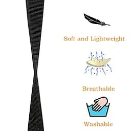 Ремінець Nylon для Apple Watch 42(ser.1-3)/44/45/46/49mm Чорний / Black - мініатюра 2