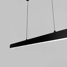 Чорний лінійний LED світильник у корпусі 120 см | Line F | Арт. H34L-1200 BK - мініатюра 2