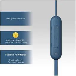 Навушники з мікрофоном Sony WI-C100 Blue (WIC100L.CE7) - мініатюра 5