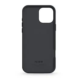 Силиконовый чехол для Apple iPhone 16 Pro Max, ICON2 Case, черный, противоударный, панель, защита всего корпуса, матовая поверхность Soft Touch, выступает над дисплеем, совместим с защитными стеклами и пленками, с микрофиброй, ArmorStandart (ARM78637) - мініатюра 2