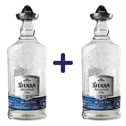 Текила Sierra Antiguo Plata 100% Agave 40% 1.4 л (2 шт. х 0.7 л)