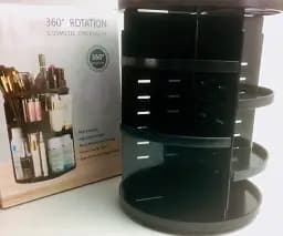 Органайзер для косметики, що обертається 360° Rotation Cosmetic Organizer SX249 чорний пластиковий (lp-90122_378) - мініатюра 4