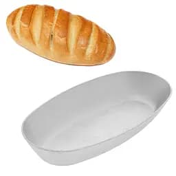 Форма хлібна для випікання хліба і батона "Кам'янецька" 29.6x15x4.5 см, Полімет Сірий 83382