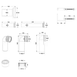 Інсталяція для унітазу Koer KT-0404 500x165x1125mm, без панелі змиву KR5719 - мініатюра 7