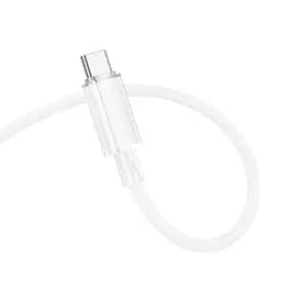 Дата кабель Borofone BX112 Lemon Type-C to Type-C 60W (1m) White - мініатюра 3