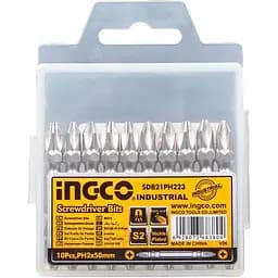 Біти Ingco S2 двосторонні PH2х50 мм 10 шт. (SDB21PH223)