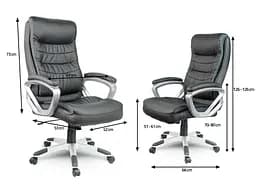 Офісне крісло Sofotel EG-226 Black - мініатюра 4