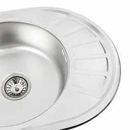 Кухонна мийка з нержавіючої сталі Platinum декор 5745 (0,6/170 мм), R, Decor - мініатюра 4