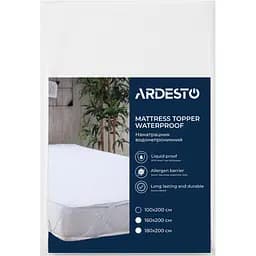Наматрацник водонепроникний Ardesto Sleepwell 100 x 200 см 80% бавовна 20% поліуретан білий (ART3010SW)