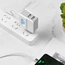 Зарядний адаптер Hoco C75 Imperious DC5V 2.4 A EU штекер подвійний USB вихід - мініатюра 7
