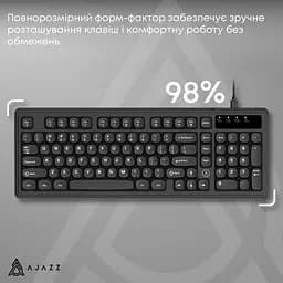 Клавіатура Ajazz AF98 USB UA Black (AF98-B) - мініатюра 8