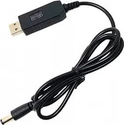 Кабель-переходник UFT USB 5V-12V для питания WiFi роутера от павербанка DC 5.5x2.1