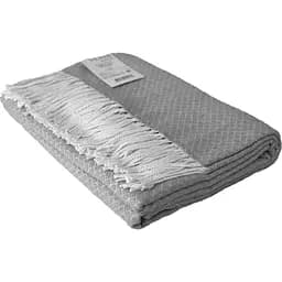 Плед бавовняний Миами Megan Vladi білий-дим 140х200