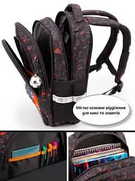 Шкільний рюкзак з ортопедичною спинкою для хлопчика з Машиною School Standard 38х30х18 см для першокласника (150-35) - мініатюра 8