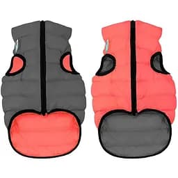Курточка для собак AiryVest двостороння, розмір S40, коралово-сіра [CD]