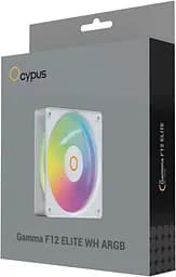 Вентилятор OCYPUS GAMMA F12 ELITE 120MM WH ARGB (GAMMA-F12-WH1AM00E-GL) - мініатюра 5