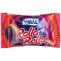 Цукерки Vidal Rolla belta Rainbow желейні 19 г