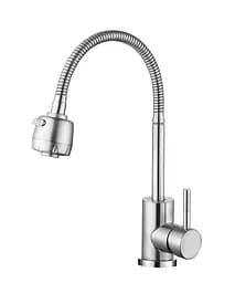 Смеситель для кухни с рефлектором Ø35 Wezer EKO4D-01 1/10 Никель