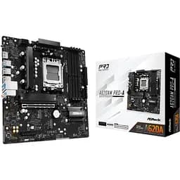 Материнська плата ASRock A620AM PRO-A (AM5/A620A, 4xDDR5, PCIex16, HDMI, 2xSATA, 3xM.2, 2.5GLan, 8ch, mATX) - мініатюра 5