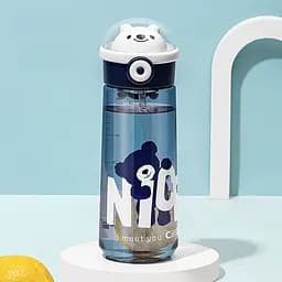 Пляшка для води Nice 620 мл із кришкою фліп топ на защіпці, синій Happy Life HP17300BL - мініатюра 16