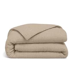 Комплект постільної білизни Cosas Beige CS1 Підлітковий муслін магнолія (Muslin_050Beige_El90-050Beige_155) - мініатюра 4
