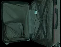 Валіза пластикова GD Polo 70 л 66x42x28 см ABS коричнева - мініатюра 8
