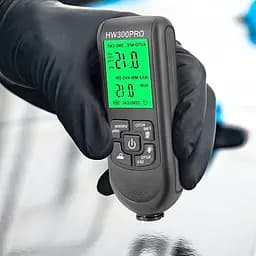 Товщиномір фарби для авто в діапазоні 0-2000 мкм Nectronix HW300pro, чорний (101136) - мініатюра 6