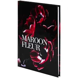 Книга записна Axent Maroon fleur А5 в клітинку 96 аркушів (8459-1-A)