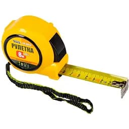 Рулетка измерительная MasterTool 8 м x 25 мм автостоп
