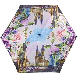 Жіноча складана парасолька механічна Lamberti 94 см різнобарвна