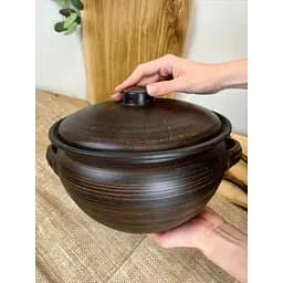 Шашлычница 3.5 литра керамическая (глиняная) Гладкая