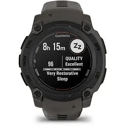 Смарт-годинник Garmin Instinct E 40 mm Black with Charcoal Silicone Band (010-02932-13) - мініатюра 3