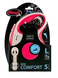 Повідець-рулетка Flexi New Comfort L для собак великих порід стрічка 5 м до 60 кг червоний - мініатюра 2