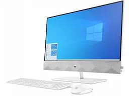 ПК-моноблок HP Pavilion 27UHD IPS AG/Intel i5-10400T/16/512F+1000/NVD350-4/kbm/DOS/White (426R0EA) - мініатюра 3
