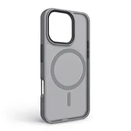 Чехол для Apple iPhone 16 Pro, Uniq MagCase, серый, противоударный, панель-накладка с MagSafe, ударопрочный TPU+PC, с магнитом MagSafe, поддержка полноценной беспроводной зарядки, ArmorStandart (ARM79506) - мініатюра 2