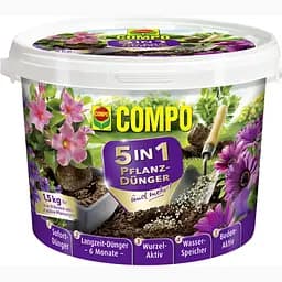Добриво Compo 5 в 1 мікс тривалої дії для посадки рослин 1.5 кг (3025)
