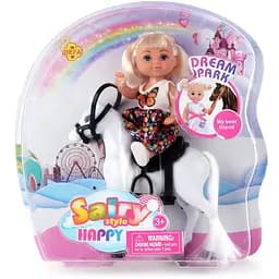 Игровой набор Кукла с лошадкой Bambi DEFA 8410 Белый