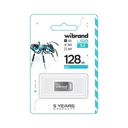 USB флеш накопичувач Wibrand 128GB Ant Silver USB 3.2 Gen 1 (USB 3.0) (WI3.2/AN128M4S) - мініатюра 2