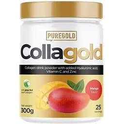 Препарат для суглобів і зв'язок Pure Gold Protein CollaGold, 300 грам - Манго