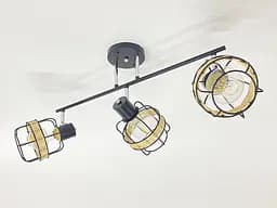 Потолочная люстра на 3 плафона 91180K/3 черный+хром