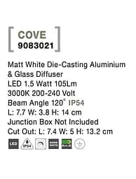 Вуличний світильник COVE NOVA LUCE 9083021 - мініатюра 5