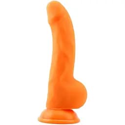 Фаллоимитатор Delux Pure Nature Carl.L 21.7 см оранжевый