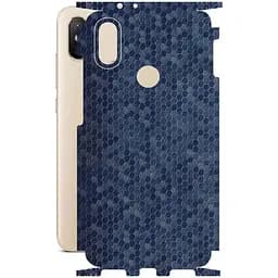 Захисна плівка StatusSKIN для Xiaomi Mi A2 Mi 6X Корпус Вініл Соти сині