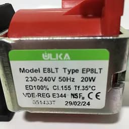 Насос (помпа) для миючого пилососу Bosch та Zelmer, 20W ULKA Type EP8LT Model E8LT (616.0045, 00756414) - мініатюра 6