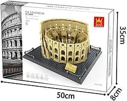 Конструктор архітектура  Wange   Римський Колізей The Colosseum of Rome 5225 для дітей та дорослих 3D 3Д  1756 деталей - мініатюра 2