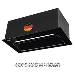 Витяжка повновбудована WEILOR LUMINA WBG 68 BLACK - мініатюра 7