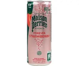 Maison Perrier Forever Strawberry, 0,25 л, Вода мінеральна зі смаком Полуниці Мейсон Пер'є, без цукру, ж/б