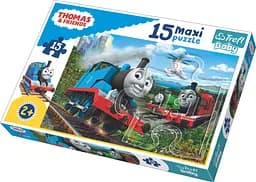 Набор Пазлы - (15 элм. MAXI) - "Быстрые локомотивы" / Томас и друзья