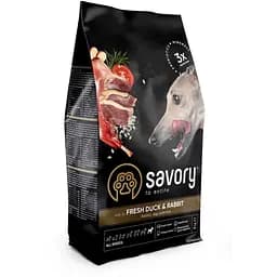 Сухий корм для собак Savory All Breeds rich in Fresh Duck&Rabbit зі свіжим м'ясом качки і кролика 3 кг